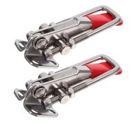 SEWACC Lot Fermetures Levier Acier Inoxydable Serrage Robuste pour Portes et Boîtes Verrou à Levier Ajustable Outil Pratique pour Usage Industriel et Domestique