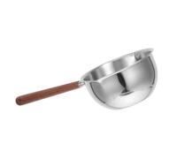 SEWACC Louche à Soupe en Acier Inoxydable Manche Long Bec Verseur Double Incliné Cuillère pour Service Soupes et Sauces Repas Familial