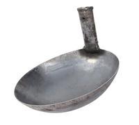 SEWACC Louche en Fer Épaissie 17,5 Cm pour Jardinage et Agriculture, Cuillère à Eau Portable Manche Long, Outil Polyvalent pour Arroser, Creuser et Manipuler Béton, Pelle Robuste