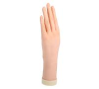 SEWACC Mannequin Main Flexible Réaliste pour Bijoux Modèle Simulant Main Féminine Gauche Support Polyvalent pour Bagues Bracelets et Entraînement Nail Art