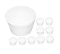 SEWACC Mannequins de Gâteau de Mariage en Mousse 10 Pièces Blanc Créatif | Faux Gâteau Réutilisable, pour Décoration et Entraînement, Forme Sphérique, Usage Anniversaires, Fêtes