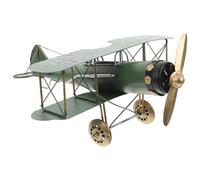 SEWACC Maquette D’Avion en Métal Vert Vintage Modèle Décoratif Rétro pour Bureau et Intérieur Ornement D’Avion Miniature Unique Décoration Maison et Collection D’Avions en Métal