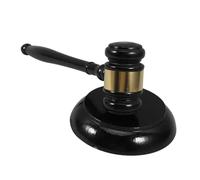 SEWACC Marteau de Juge Bois avec Base Gavel pour Avocat et Garçon Fille Accessoire de Jeu Créatif pour Rôle de Juge et Décoration de Bureau