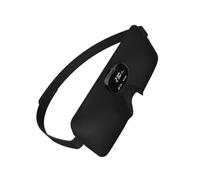 SEWACC Masque de Sommeil Instrument de Massage Sommeil Noir 160mah Polyester Abs Silicone Portable pour Soulager la Fatigue et Favoriser