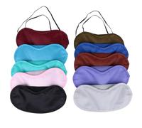SEWACC Masque pour les yeux Cache-œil de sommeil 21pcs en polyester, bloque la lumière, pour dormir ou faire la fête à la plage Couleur Aléatoire