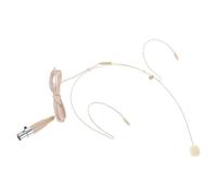 SEWACC Microphone à condensateur omnidirectionnel Filaire, Casque Supra-auriculaire avec Double Crochet, Prise Trois Broches, pour Guides touristiques Lors de conférences et Performances