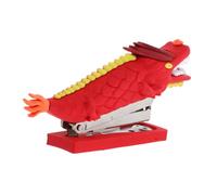 SEWACC Mini Agrafeuse Dragon Rouge Compacte Portable Acier Inoxydable Agrafeuse Mignonne Pour Garçon Fille Étudiants Et Usage Bureau