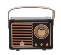 SEWACC Mini Enceinte sans Fil rétro : Lecteur de Musique Portable Vintage avec poignée - Prise en Charge des connexions sans Fil/AUX/USB pour Les fêtes, Les Aventures en Plein air et Les Voyages