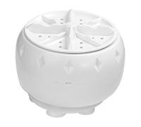 SEWACC Mini Machine à Laver Turbo Portable avec Alimentation Usb, Nettoyage, Design Polyvalent en Plastique Blanc, pour Linge Délicat en Camping-usage Professionnel
