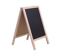 SEWACC Mini Tableau Double Face Bois Chevalet Support pour Bar Ardoise Message Garçon Fille Décoration Comptoir Polyvalente Couleur Aléatoire Couleur Aléatoire