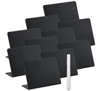 SEWACC Mini Tableau Shaped Stable Ardoise Effaçable pour Message Étiquette de Table Polyvalente Ensemble