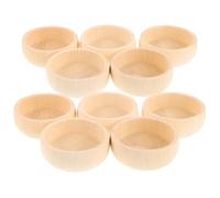 SEWACC Miniature Bowls Unfinished Wooden DIY For Natural Small Bowls For Painting Craft Decoration And Creative Art Projects