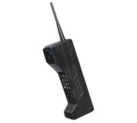 SEWACC Modèle de Téléphone Portable Vintage en Fer Noir Décoration Rétro pour Maison et Bureau Ornement Style Ancien Années 80-90 Sculpture Téléphonique Décorative Accessoire de