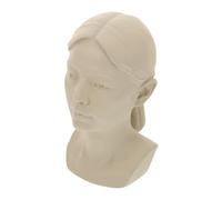 SEWACC Modèle de Tête Plâtre pour Dessin Statue Décorative Légère et Réaliste Outil Pédagogique pour Esquisse de Portraits Figurine Adolescente pour Pratique Artistique et Décoration