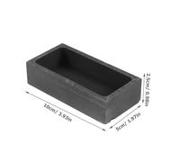 SEWACC Moule à Lingots Graphite Haute Densité pour Fusion et Affinage Creuset Résistant Moule de Coulée pour Métaux Laboratoire et Éducation Scientifique Dimensions