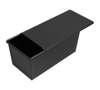 SEWACC Moule à Toast Rectangulaire Noir en Fer avec Couvercle, Cuisson | Surface Antiadhésive Lisse, Chauffe Uniforme, Maison, Usage Boulangerie Professionnelle et Restaurant
