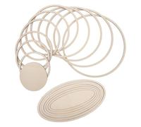 SEWACC Moule de formage en céramique en bois, 2 sets guides de découpe ronde et ovale, outils avec prise confortable pour modelage d’argile, adaptés à ateliers de poterie