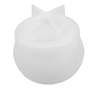 SEWACC Moule Pour Pot De Colle Bocaux Boite De Rangement Avec Couvercle Moule En Résine Époxy Moules En Résine Époxy Silicone Moule Pour Pot En Résine Avec Couvercle Blanche Gel De Silice
