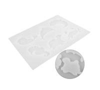 SEWACC Moule Silicone pour Porte Clés Marin Flexible et Durable Moulage Diy Pendentif Animaux Marins Réutilisable et Facile à Démouler