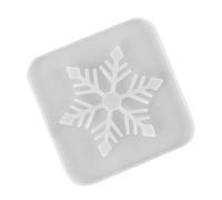 SEWACC Moule Silicone Tasse à Motif Flocon Creux pour Dessous de DIY Décoratif avec Paillettes et Fleurs Sèches Moule à Création pour Personnalisés