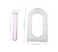 SEWACC Moule Silicone Vase Hydroponique avec Tube Kit Résine DIY pour Décoration Intérieure Support Plante Original et Créatif