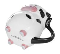 SEWACC Mug à Café en Céramique Forme Vache 600Ml Tasse à Café Mignonne 3D Couleur Blanche et Noire Bureau et Maison Mug Animal Original et Grosse Capacité
