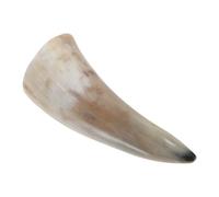 SEWACC Mug en Corne de Bœuf Naturel 13-15 CM Tasse à Boire Artisanale pour Vin et Bière Objet Décoratif Médiéval Fait Main Accessoire Polyvalent pour Cosplay et Photo