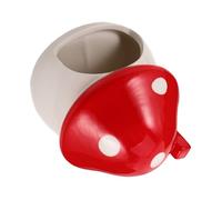 SEWACC Nid Céramique pour Hamster Cachette Champignon Maisonnette pour Petit Animal Refuge pour Hamster Nain Gerbille Souris