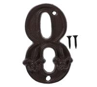 SEWACC Numéro de Porte Fonte Vintage Signe Décoratif pour Adresse pour Maison Bureau et Extérieur