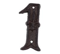 SEWACC Numéro de Porte Vintage Numéro de Maison Chiffres Décoratifs pour Boîte Aux Lettres et Adresse Aspect Martelé Antique Facile à Installer pour Maison Bureau Appartement
