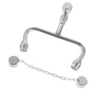 SEWACC Oculaire à Montage sur Robinet en Acier Inoxydable 304 Station de Lavage Oculaire d'Urgence Compacte Activation par Levier Installation Facile pour Laboratoire et Bureau