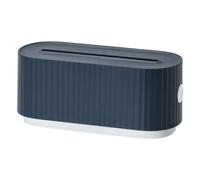 SEWACC Organisateur de Câbles Électrique Bleu en Plastique Système de Refroidissement, Boîte de Gestion de Câbles pour Bureau et Maison, Compatible Chargeurs et Adaptateurs
