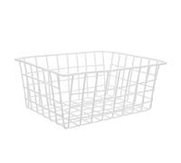 SEWACC Organisateur De Congélateur Coffre 28x21,5x12 Cm Acier Fil Métallique Blanc Stockage Alimentaire Pratique Fruits Légumes La Cuisine