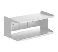 SEWACC Organisateur de Rangement Mural Double Couche pour Salle de Bain Compartiments Pratiques pour Accessoires et Objets Quotidiens