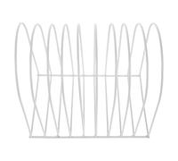 SEWACC Organiseur de Dossiers Vertical en Fer Blanc Grand Format Étagère de Bureau Métallique Multifonction avec Compartiments Multiples Support Trieur de Classeurs et Présentoir à