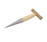 SEWACC Outil de Jardinage Plantoir à Bulbes Acier Inoxydable avec Manche Bois Ergonomique Léger pour Plantation de Graines et Semis