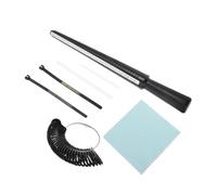SEWACC Outil de Mesure Bague Kit Complet avec Jauge Ruban à Mesurer et Chiffon de Nettoyage pour Ajustement des Bijoux pour Hommes et Femmes