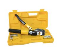 SEWACC Outil de Sertissage Hydraulique Rotatif pour Batterie Pince Portable avec Changement Rapide de Matrices pour Câbles Cuivre Aluminium Usage Professionnel