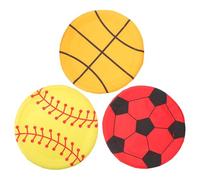 SEWACC Pack de 3 Disque Volant en Tissu Rond pour Chiens et Chiots Design Flexible et Trajectoire Stable pour Jeux de Plage et Camping Extérieur