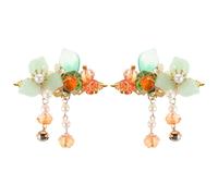 SEWACC Paire de Pinces à Cheveux Citrouille Kaki et Fruitées Accessoires Fleuris pour Femmes Style Ancien Légères en Fibres Synthétiques pour Mariages Thanksgiving et Fêtes