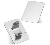 SEWACC Palette De Nail Art Petit Plateau Carré Pour Outils À Palette De Nail Art En Acier Inoxydable Pour Mélanger Le Maquillage