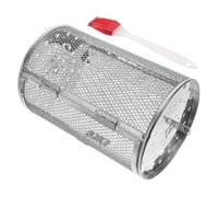 SEWACC Panier à Rôtir en Acier Inoxydable avec Grille Rotative Panier à Griller Multifonction pour Four et Friteuse à Air Accessoire Cuisson pour Noix Légumes et Couleur Aléatoire