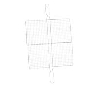 SEWACC Panier Acier Inoxydable pour Barbecue Portable Panier Multifonction pour Poisson Fruits de Mer et Légumes Accessoire de Cuisine de Plein Air Résistant et Réutilisable