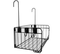 SEWACC Panier Mural de Salle de Bain Suspendu en Acier au Carbone Noir Panier Pliable et Détachable Organisateur Multifonction pour Rangement Petit Espace Accessoire Salle Bain