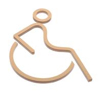 SEWACC Panneau Accessibilité pour Fauteuils Roulants Autocollant pour Porte de Toilettes Personnes Handicapées Établissements Publics Bureaux Centres Commerciaux Symbole Clair Résistant