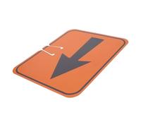SEWACC Panneau de Signalisation Flèche Matériau Abs en Plastique Fixation Facile pour Cône de Signalisation Orange pour Travaux Routiers et Chantiers Municipaux