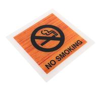 SEWACC Panneau « Interdit de Fumer » en Acrylique Marron, Message Clair, Fixation Murale Facile, pour Bureaux et Magasins Minimalistes