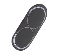 SEWACC Patch de Protection pour Grosse Caisse Noire en Tissu Réutilisable pour Batterie, Prolongateur de Vie, pour Double Pédale et Batteurs de Batterie