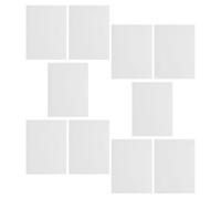 SEWACC Patch PVC Auto-Adhésif Blanc 10 Feuilles 12x16 cm pour Réparation de Revêtement Mural et Cache-Trous Extérieur à Application Simple