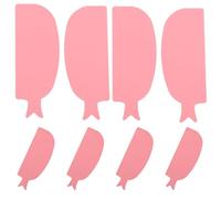 SEWACC Patchs pour Rehaussement de Cils en Silicone Souple 4 Paires Couleur Rose, Protections Oculaires Antidérapantes pour Permanente de Cils, Accessoires Légers et Réutilisables